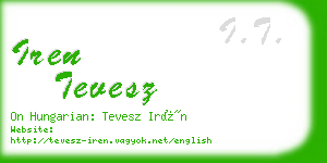 iren tevesz business card